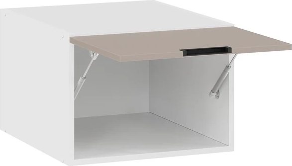 Изображение товара Шкаф навесной для кухни ТриЯ Гренада 1В5ГП с одной откидной дверью (белый/холст латте)