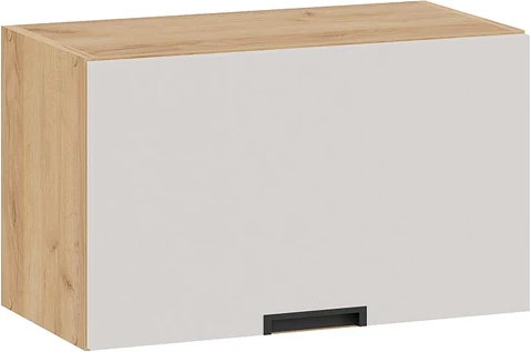 Изображение товара Шкаф навесной для кухни ТриЯ Гренада 1В6Г с одной откидной дверью (дуб крафт золотой/холст мокко)