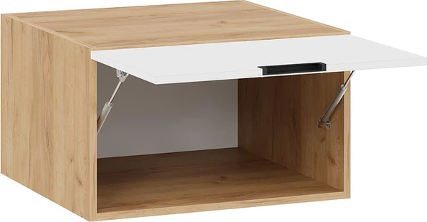 Изображение товара Шкаф навесной для кухни ТриЯ Гренада 1В6ГП с одной откидной дверью (дуб крафт золотой/холст белый)