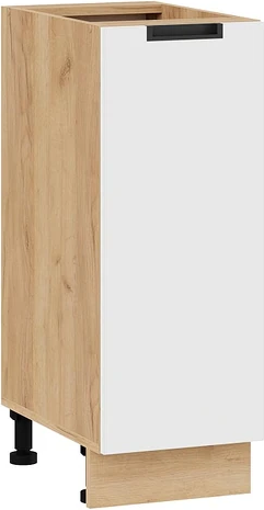 Изображение товара Шкаф-стол кухонный ТриЯ Гренада 1Н3 (дуб крафт золотой/холст белый)