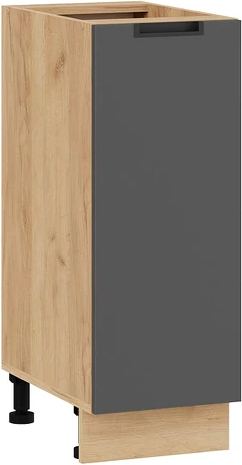 Изображение товара Шкаф-стол кухонный ТриЯ Гренада 1Н3 (дуб крафт золотой/холст вулкан)