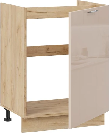 Изображение товара Шкаф под мойку ТриЯ Весна 1Н6М с одной дверью (дуб крафт золотой/кофе с молоком)