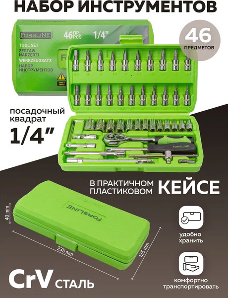 Изображение товара Универсальный набор инструментов ForsLine FL-2462-5 (52221)