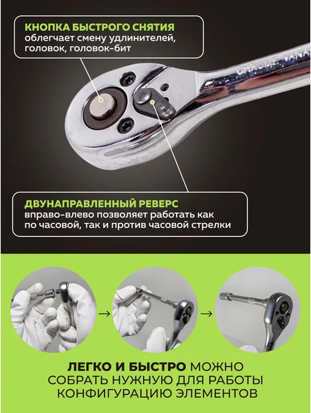 Изображение товара Универсальный набор инструментов ForsLine FL-2462-5 (52221)