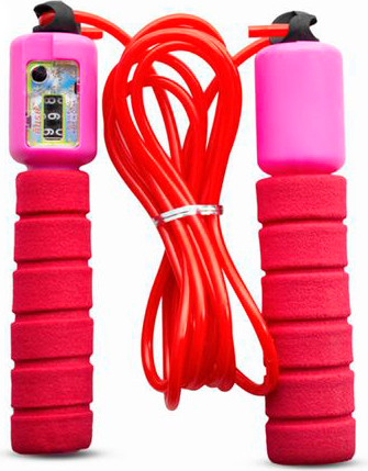 Изображение товара Скакалка UNIX Fit с механическим счетчиком прыжков / SPRPWRD (287см, красная)