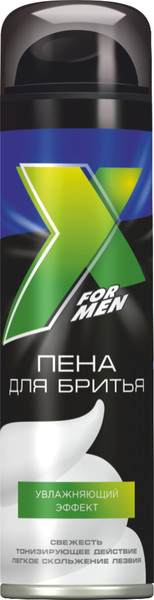 Изображение товара Пена для бритья X Style С Д-пантенолом Увлажняющий эффект (225мл)