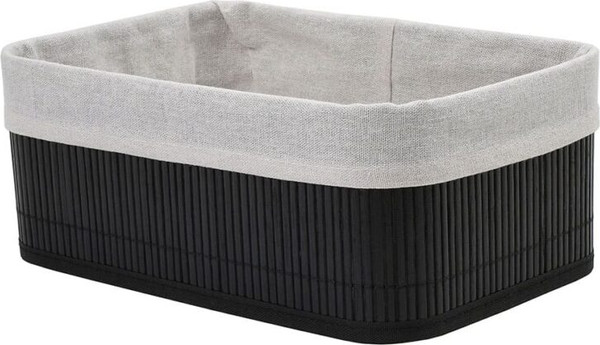Изображение товара Корзина Natural House Бамбук 300x200x120 / Shan-19L (черный/белый)