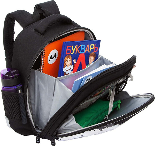 Изображение товара Школьный рюкзак Grizzly RAz-587-2 (черный)