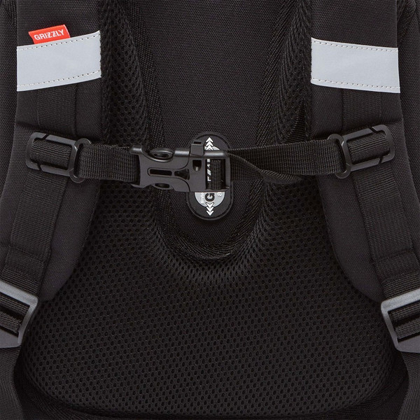 Изображение товара Школьный рюкзак Grizzly RAz-587-2 (черный)