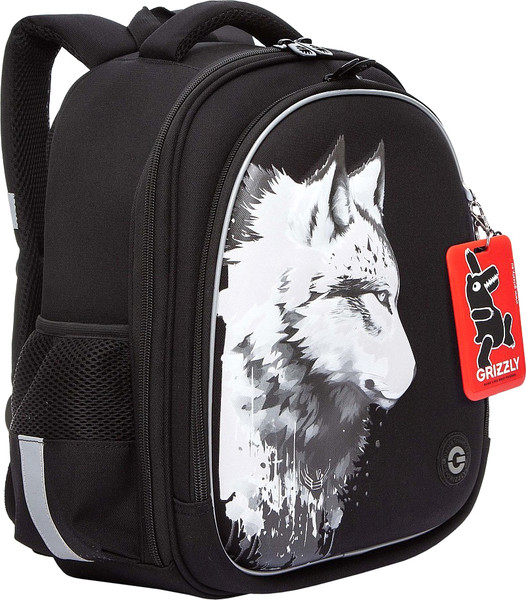 Изображение товара Школьный рюкзак Grizzly RAz-587-2 (черный)