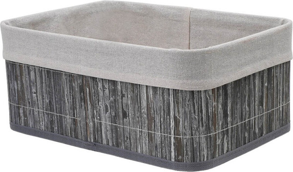 Изображение товара Корзина Natural House Бамбук 330x230x140 / Shan-18L (пепельный/белый)