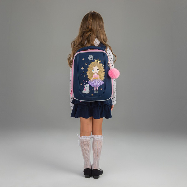 Изображение товара Школьный рюкзак Grizzly RAf-592-1 (синий)