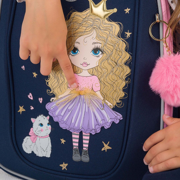 Изображение товара Школьный рюкзак Grizzly RAf-592-1 (синий)