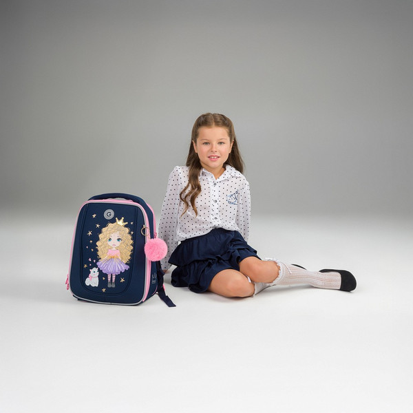 Изображение товара Школьный рюкзак Grizzly RAf-592-1 (синий)