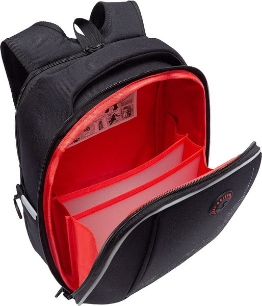 Изображение товара Школьный рюкзак Grizzly RAf-593-6 (черный/серый)