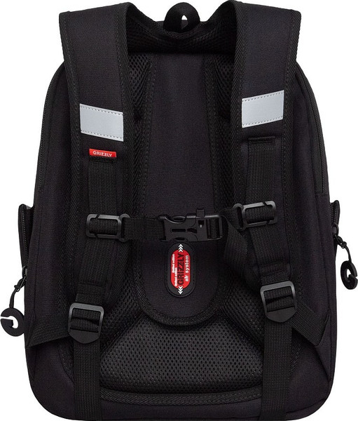 Изображение товара Школьный рюкзак Grizzly RAf-593-6 (черный/серый)