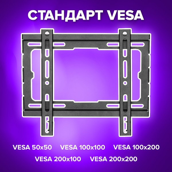 Изображение товара Кронштейн для телевизора Sonnen 455948 (100x100-200x200)