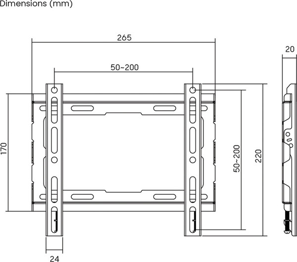 Изображение товара Кронштейн для телевизора Sonnen 455948 (100x100-200x200)