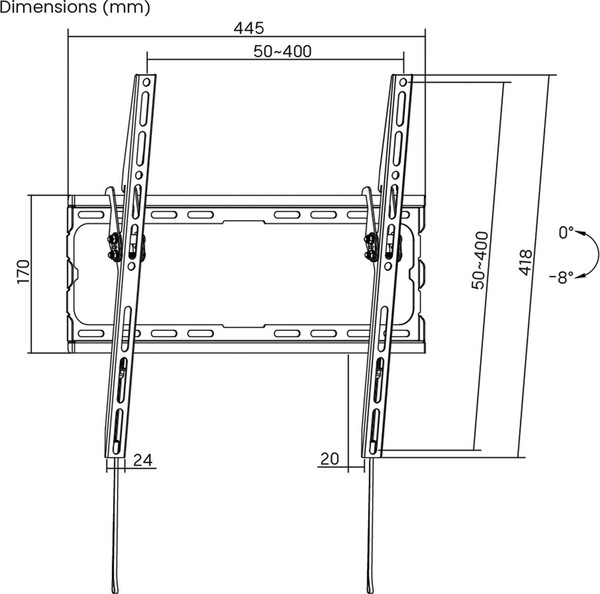 Изображение товара Кронштейн для телевизора Sonnen 455949 (75x75-400x400)