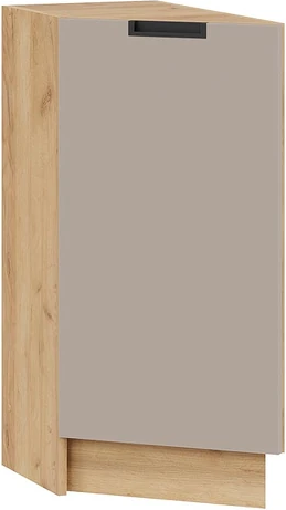 Изображение товара Шкаф-стол кухонный ТриЯ Гренада торцевой с одной дверью 1Н3Т (дуб крафт золотой/холст латте)