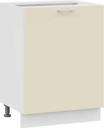 Изображение товара Шкаф-стол кухонный ТриЯ Габриэлла 1Н6 с одной дверью (белый/крем)