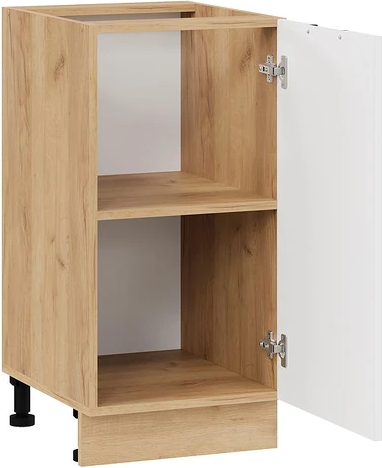 Изображение товара Шкаф-стол кухонный ТриЯ Гренада с одной дверью 1Н4 (дуб крафт золотой/холст белый)