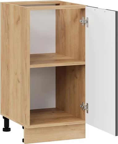 Изображение товара Шкаф-стол кухонный ТриЯ Гренада с одной дверью 1Н4 (дуб крафт золотой/холст вулкан)