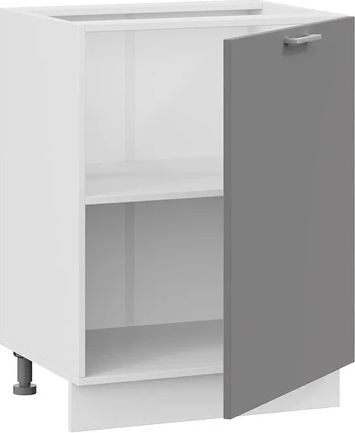 Изображение товара Шкаф-стол кухонный ТриЯ Габриэлла 1Н6 с одной дверью (белый/титан)