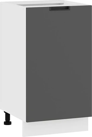 Изображение товара Шкаф-стол кухонный ТриЯ Гренада с одной дверью 1Н45 (белый/холст вулкан)