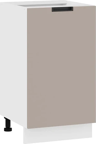 Изображение товара Шкаф-стол кухонный ТриЯ Гренада с одной дверью 1Н45 (белый/холст латте)