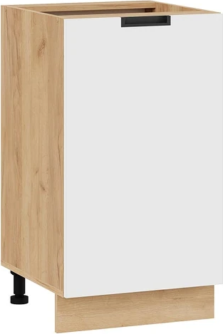 Изображение товара Шкаф-стол кухонный ТриЯ Гренада с одной дверью 1Н45 (дуб крафт золотой/холст белый)