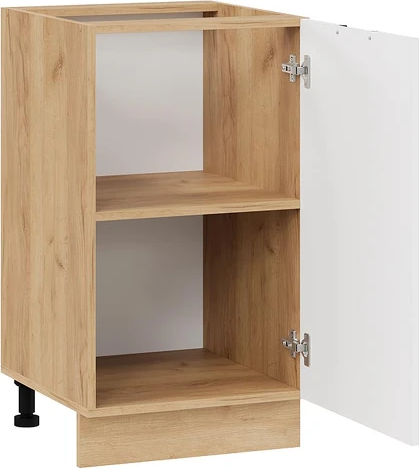 Изображение товара Шкаф-стол кухонный ТриЯ Гренада с одной дверью 1Н45 (дуб крафт золотой/холст белый)