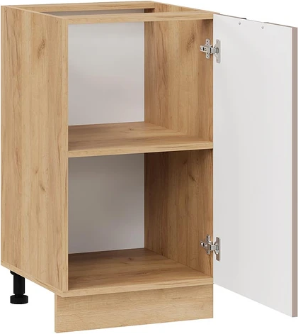 Изображение товара Шкаф-стол кухонный ТриЯ Гренада с одной дверью 1Н45 (дуб крафт золотой/холст латте)