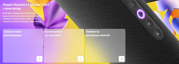 Изображение товара Умная портативная колонка Яндекс Станция Стрит YNDX-00030BLK (черный)