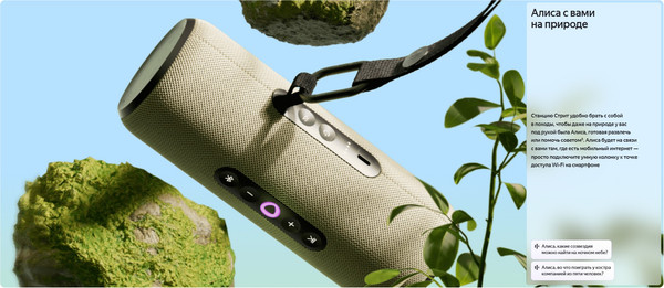 Изображение товара Умная портативная колонка Яндекс Станция Стрит YNDX-00030GRN (зеленый)