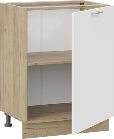 Изображение товара Шкаф-стол кухонный ТриЯ Габриэлла 1Н6 с одной дверью (дуб крафт золотой/сноу)