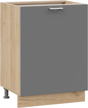 Изображение товара Шкаф-стол кухонный ТриЯ Габриэлла 1Н6 с одной дверью (дуб крафт золотой/титан)