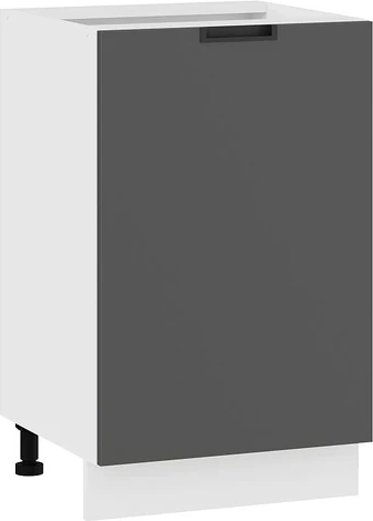 Изображение товара Шкаф-стол кухонный ТриЯ Гренада с одной дверью 1Н5 (белый/холст вулкан)