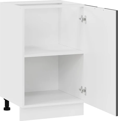 Изображение товара Шкаф-стол кухонный ТриЯ Гренада с одной дверью 1Н5 (белый/холст вулкан)