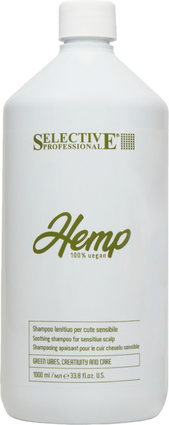 Изображение товара Шампунь для волос Selective Professional Hemp Успокаивающий для чувствительной кожи головы (1л)