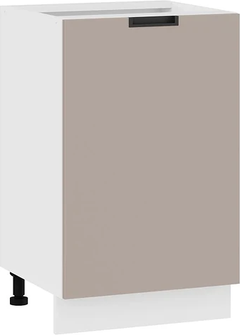 Изображение товара Шкаф-стол кухонный ТриЯ Гренада с одной дверью 1Н5 (белый/холст латте)