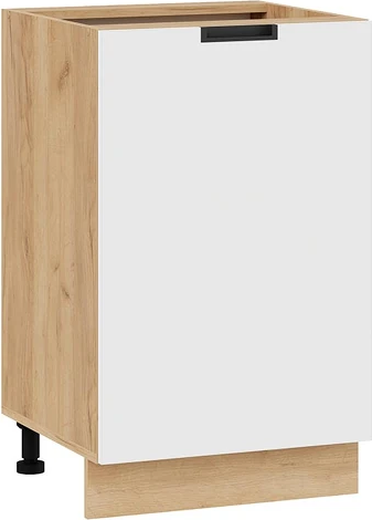 Изображение товара Шкаф-стол кухонный ТриЯ Гренада с одной дверью 1Н5 (дуб крафт золотой/холст белый)