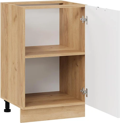 Изображение товара Шкаф-стол кухонный ТриЯ Гренада с одной дверью 1Н5 (дуб крафт золотой/холст белый)