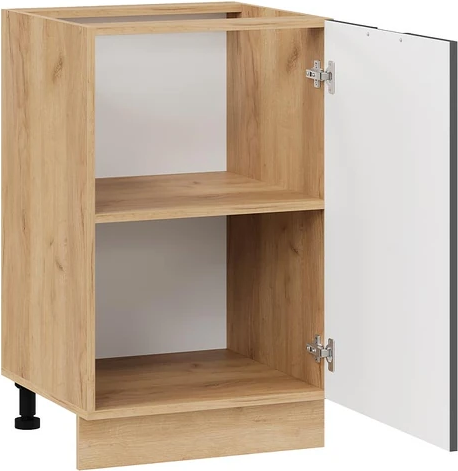 Изображение товара Шкаф-стол кухонный ТриЯ Гренада с одной дверью 1Н5 (дуб крафт золотой/холст вулкан)