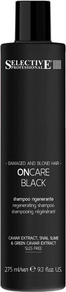 Изображение товара Шампунь для волос Selective Professional Oncare Black Для светлых и поврежденных волос (275мл)