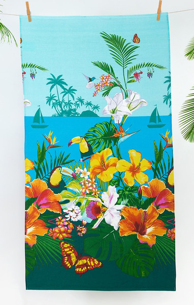 Изображение товара Полотенце АртПостель Багамы вафельное банное 80x150