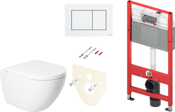 Изображение товара Унитаз подвесной с инсталляцией Saniteco KW-9003W Single Hole + TECE Kit 9400413