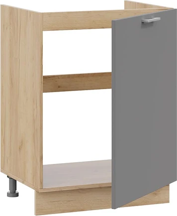 Изображение товара Шкаф под мойку ТриЯ Габриэлла 1Н6М с одной дверью (дуб крафт золотой/титан)