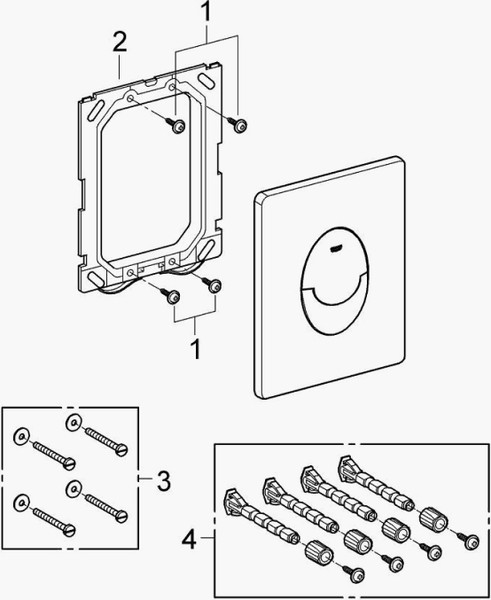 Изображение товара Унитаз подвесной с инсталляцией Saniteco KW-9003W Single Hole + GROHE Rapid SL 38721001