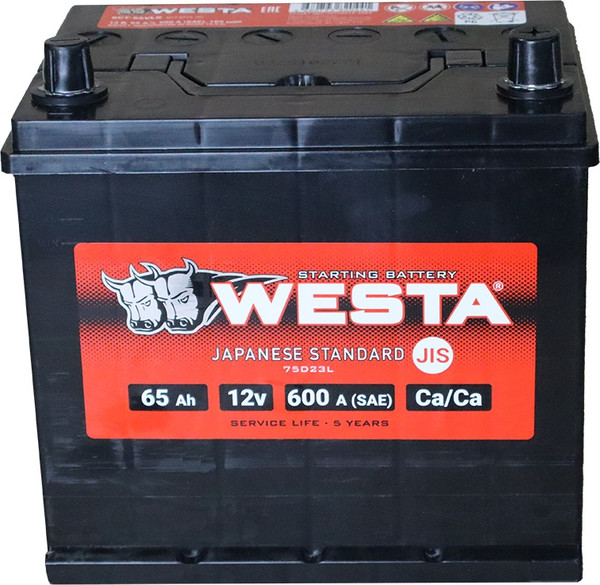 Изображение товара Автомобильный аккумулятор Westa Asia 6СТ-65 VLR Euro СТА00012 (65 А/ч)